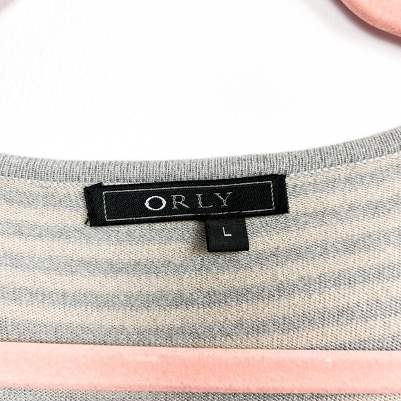 Orly Grey & Black Striped Long Sleeve - Picture 2 of 10